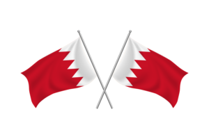 Bahrain Waving Friendship Flag flag