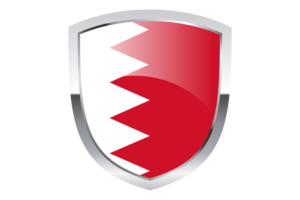 National Flag of Bahrain Clipart flag