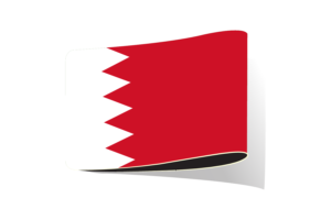 Bahrain Flag Illustration Clipart flag