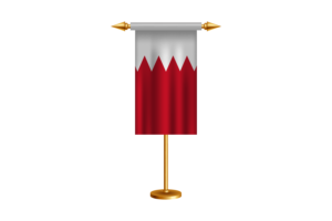 Bahrain Ceremonial Flag Vector Free flag