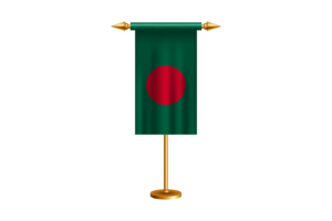 Bangladesh Ceremonial Flag Vector Free flag