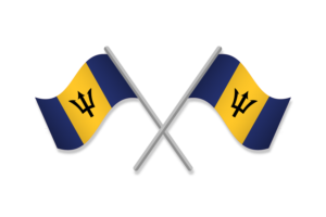 Barbados Flag Emblem Vector Free flag