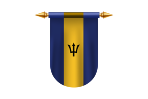 Barbados Flag Emblem Vector Images flag