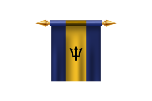 Barbados Royal Emblem flag