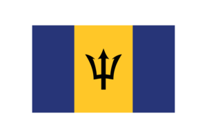Barbados Flag Triangle Vector Illustration flag