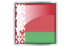 Belarus Flag Square icon flag