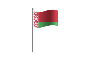 Waving Flag of Belarus flag