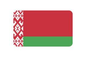 Belarus Flag Triangle Rounded Shape flag