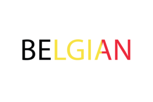 Belgium Text Art flag