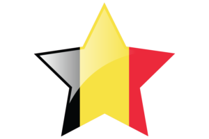 Belgium Flag Star Icon flag