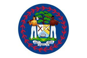 Emblem of Belize flag