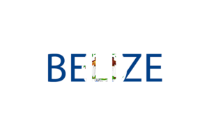 Belize Text Art flag