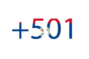 Belize Calling Code flag