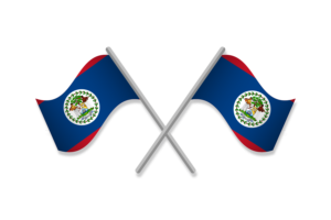 Belize Flag Emblem Vector Free flag