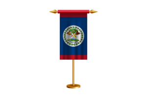 Belize Ceremonial Flag Vector Free flag