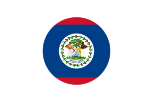 Belize Flag Circle Vector Free flag