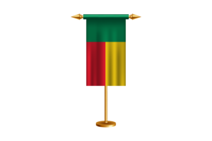 Benin Ceremonial Flag Vector Free flag