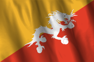 National Flag of Bhutan flag