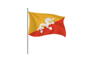 Bhutan Flag Clipart flag
