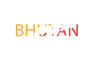 Bhutan Text Art flag