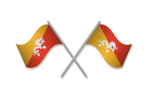 Bhutan Flag Emblem Vector Free flag