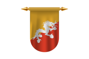 Bhutan Flag Emblem Vector Images flag