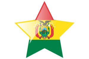 Bolivian Flag Star Icon flag