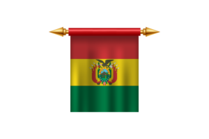 Bolivian Royal Emblem flag