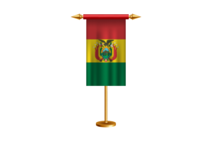 Bolivian Ceremonial Flag Vector Free flag