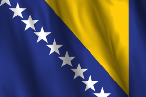 National Flag of Bosnia and Herzegovina flag