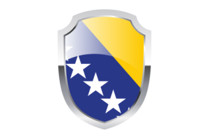 Bosnia and Herzegovina Shield Logo flag