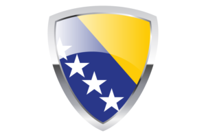 Bosnia and Herzegovina Shield Flag flag