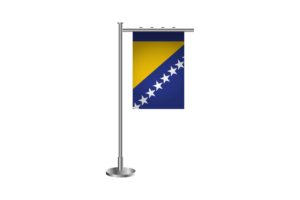 3d Bosnia and Herzegovina Standing Flag flag