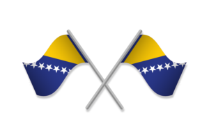 Bosnia and Herzegovina Flag Emblem Vector Free flag