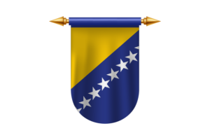 Bosnia and Herzegovina Flag Emblem Vector Images flag