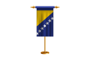 Bosnia and Herzegovina Ceremonial Flag Vector Free flag