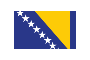 Bosnia and Herzegovina Flag Triangle Vector Illustration flag