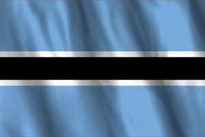 National Flag of Botswana flag
