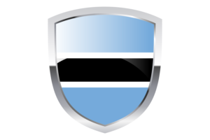 National Flag of Botswana Clipart flag