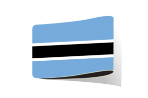 Botswana Flag Illustration Clipart flag