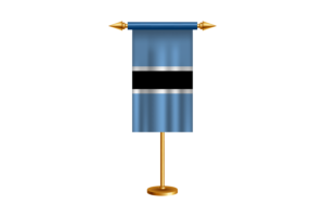 Botswana Ceremonial Flag Vector Free flag
