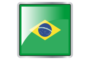 Brazil Flag Square icon flag