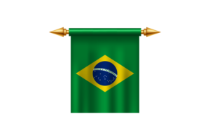 Brazil Royal Emblem flag