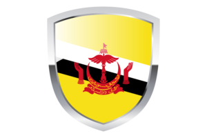 National Flag of Brunei Clipart flag