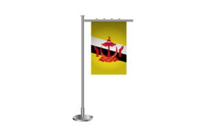 3d Brunei Standing Flag flag