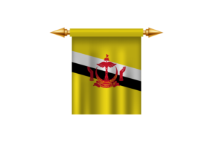 Brunei Royal Emblem flag