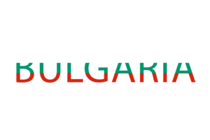 Bulgaria Text Art flag