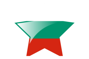 Bulgaria Flag Star Icon flag