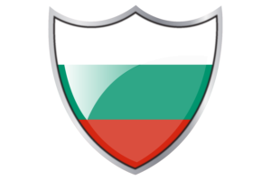 Shield with Flag of Bulgaria flag