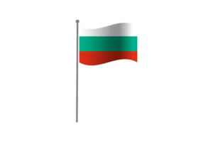 Waving Flag of Bulgaria flag